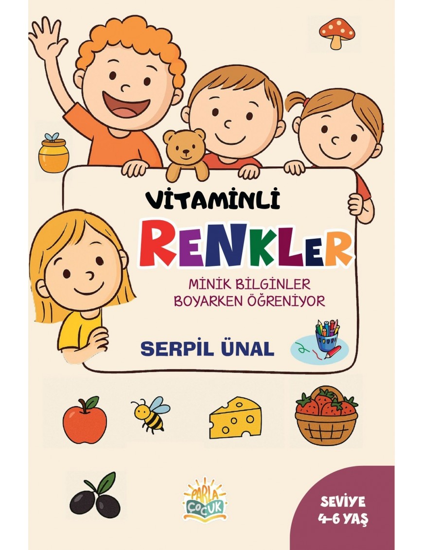 VİTAMİNLİ RENKLER - Boyama Kitabı
